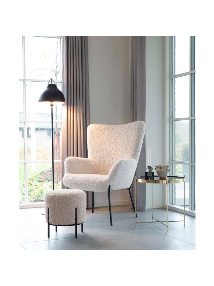 ebuy24 Hocker Alford Weiß 36 x 36 cm günstig kaufen onesize