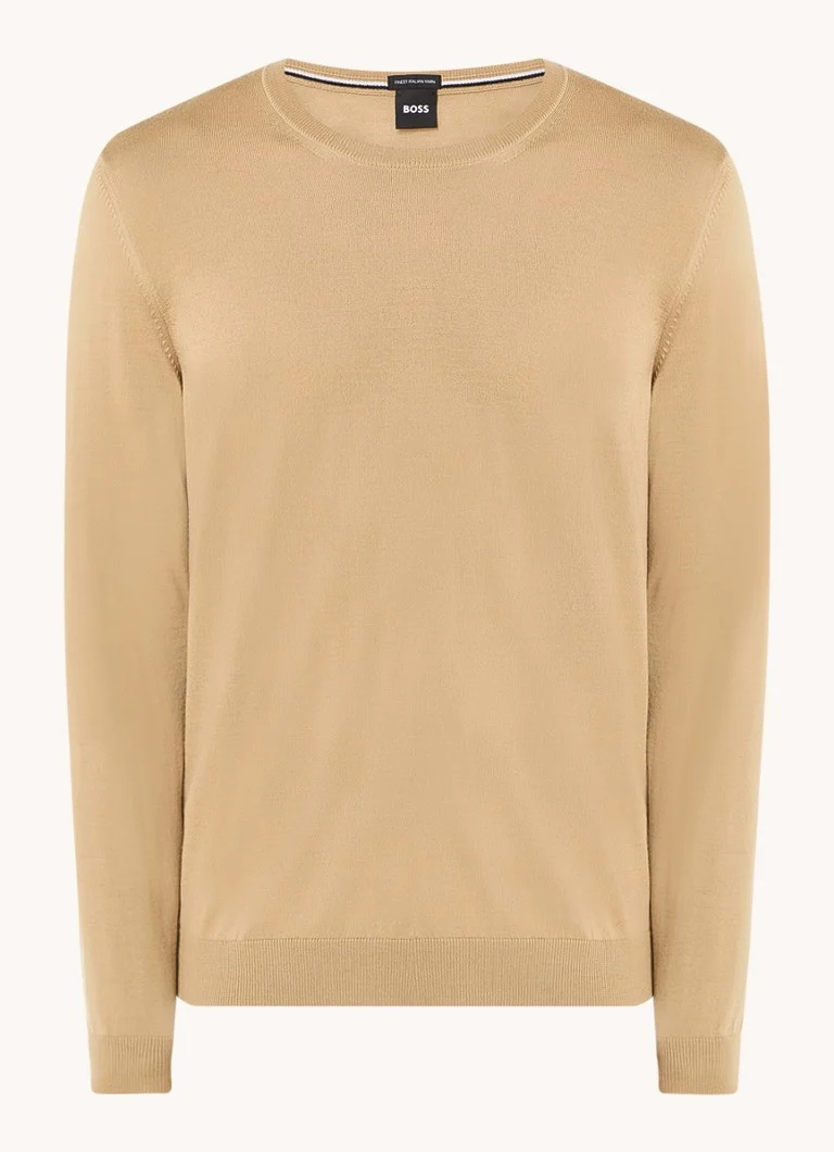 HUGO BOSS Leno-P fine-knit wool pullover
