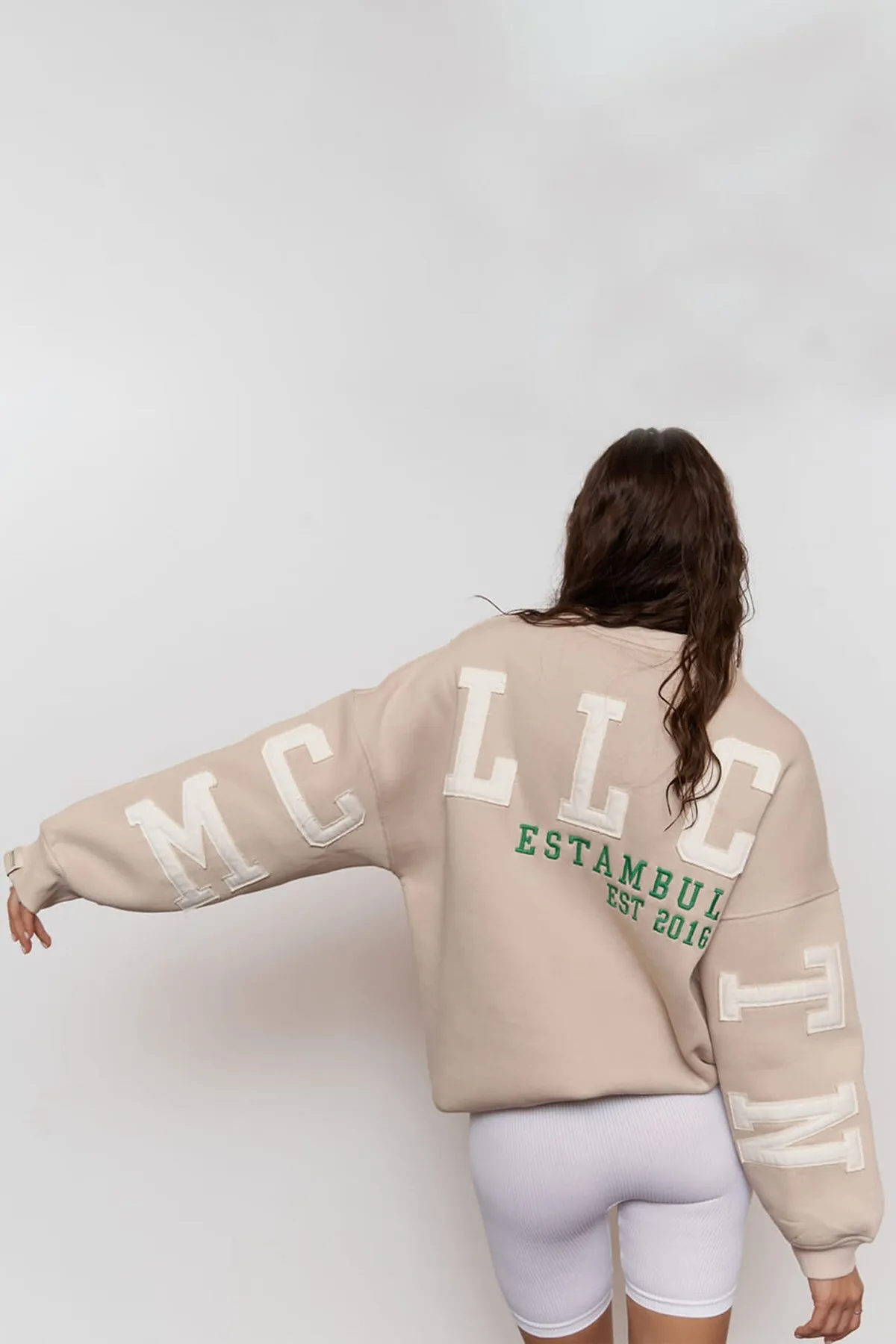 MAİ COLLECTİON  Saddle Mcllctn Bone Oversize-Sweatshirt