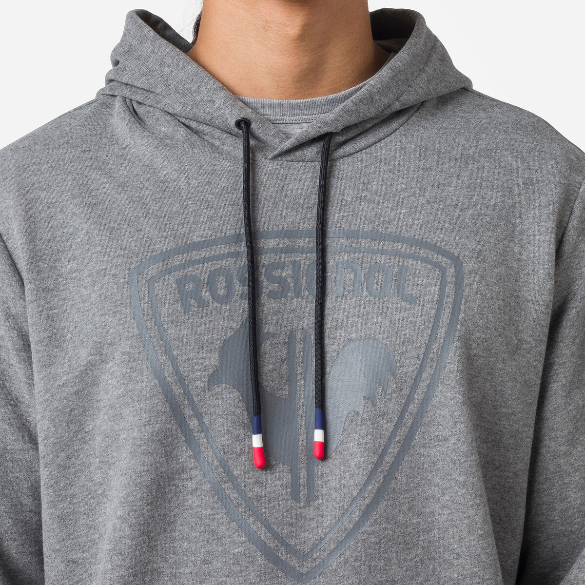 Herrensweatshirt aus Baumwolle mit Kapuze und Logo