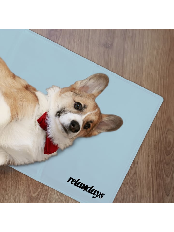 relaxdays Kühlmatte Hund in Grau - (B)50 x (T)90 cm günstig kaufen onesize