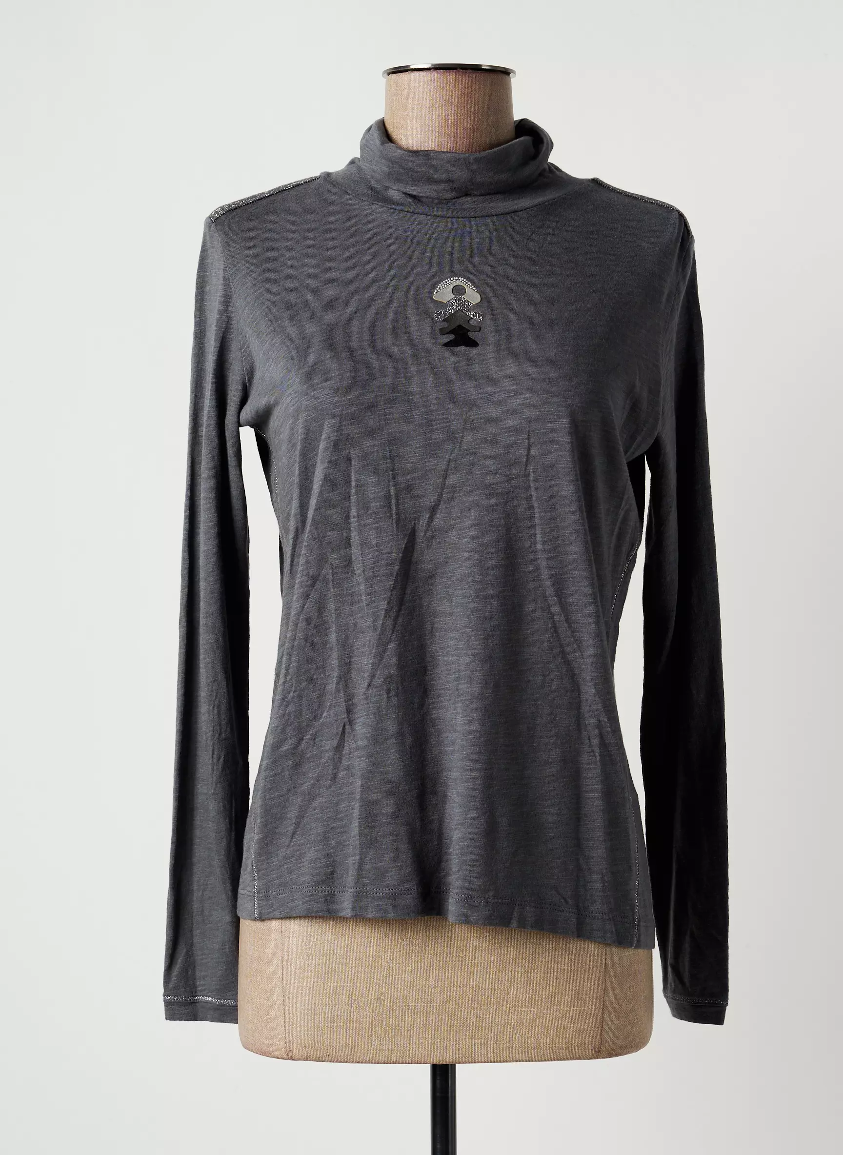 Diplodocus Tshirts Femme couleur gris
