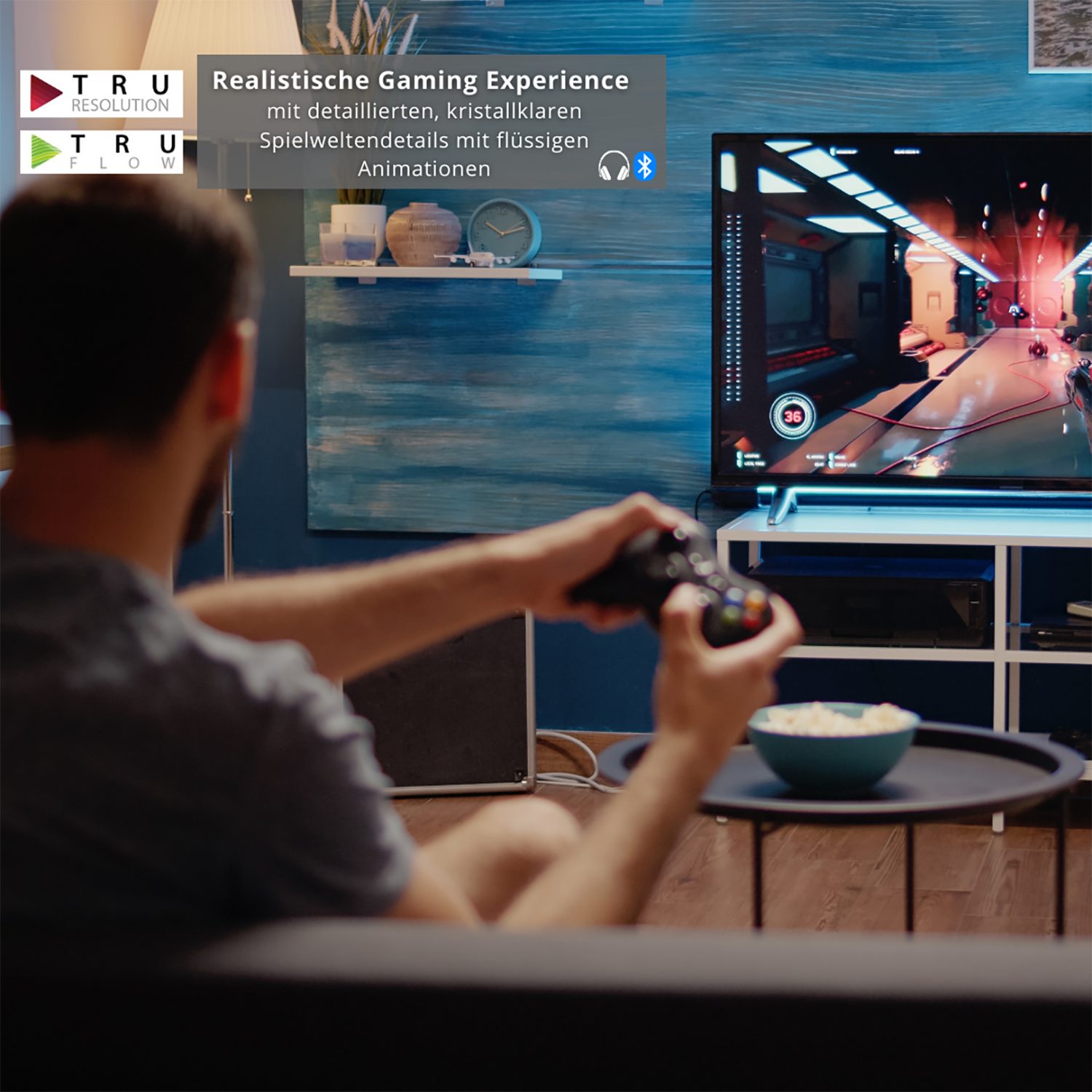 Toshiba 65QA5D63DG/2 QLED-Fernseher (164 cm/65 Zoll, 4K Ultra HD, Android TV, Smart TV, HDR Dolby Vision, Triple-Tuner, Bluetooth, Sound by Onkyo)