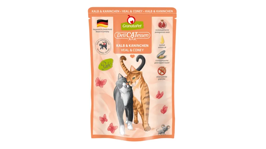 GranataPet Katzennassfutter Kalb & Kaninchen 85 g