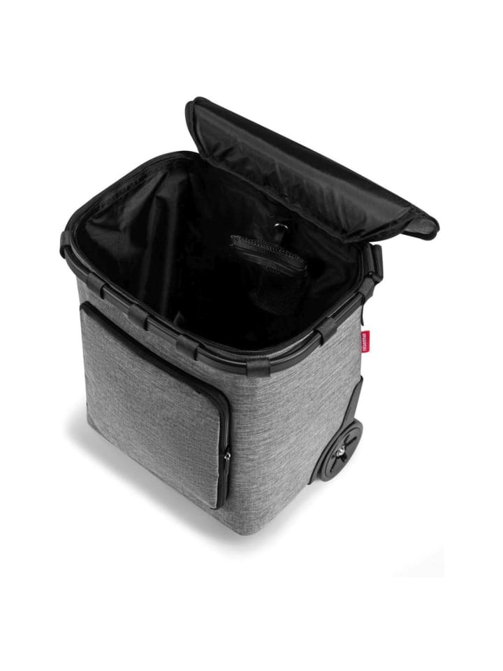 Reisenthel carrycruiser plus - Einkaufstrolley recycelt PET 52.5 cm (black) in frame twist silver günstig kaufen onesize