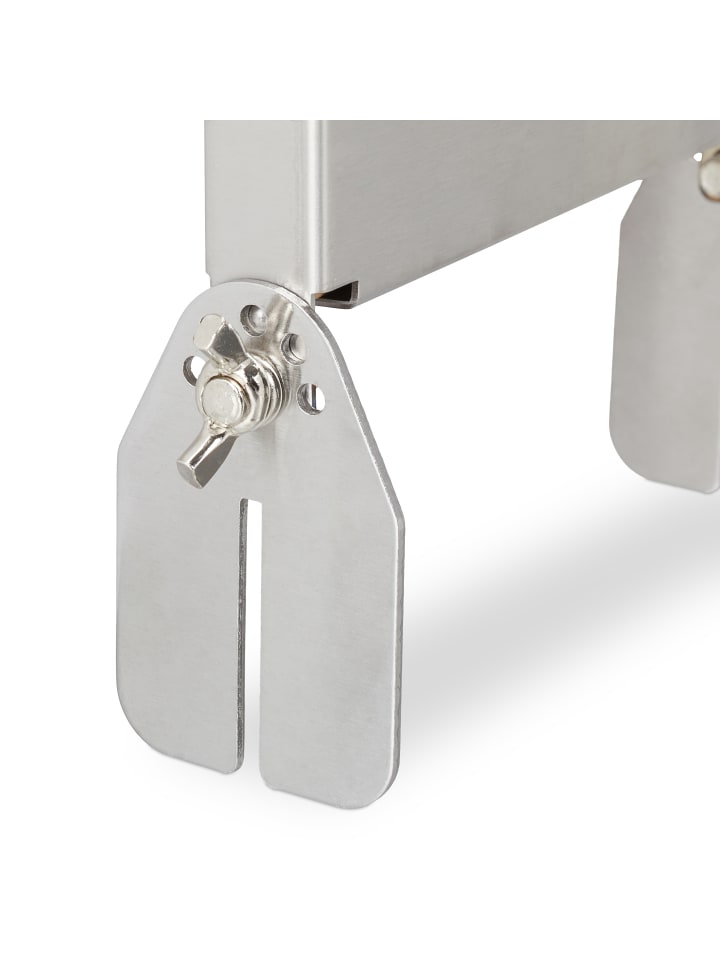 relaxdays Flammlachsbrett in Natur/ Silber - (B)17 x (H)55 x (T)6 cm günstig kaufen onesize