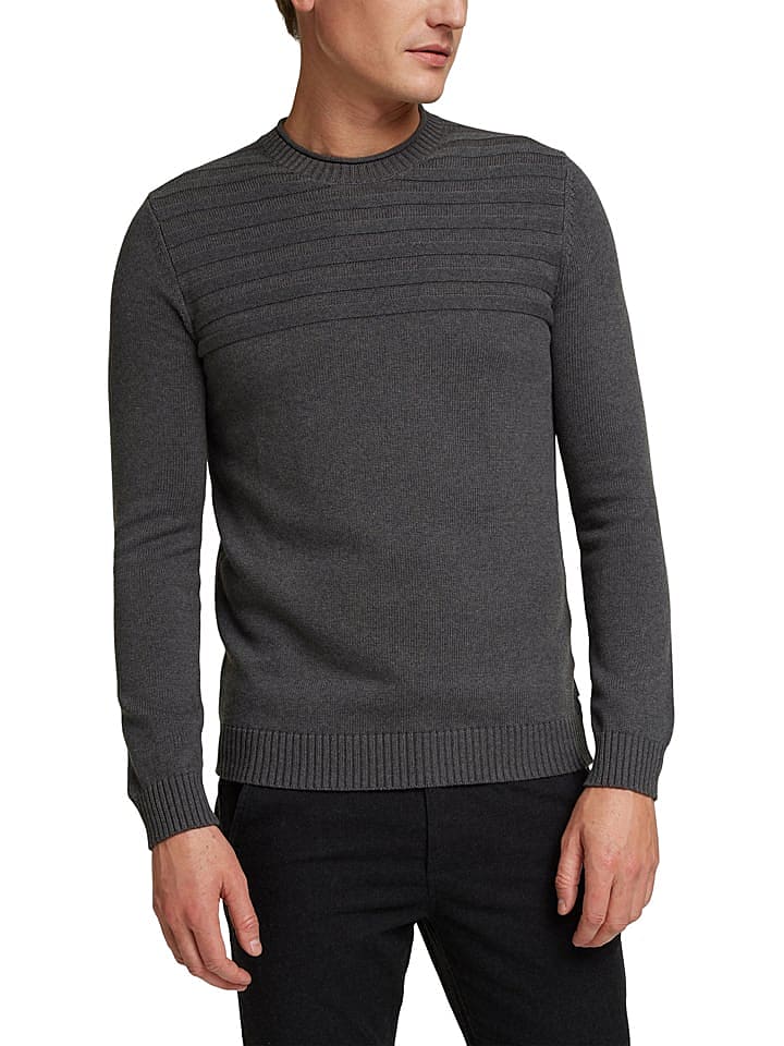 ESPRIT Pullover in Anthrazit günstig kaufen XXL