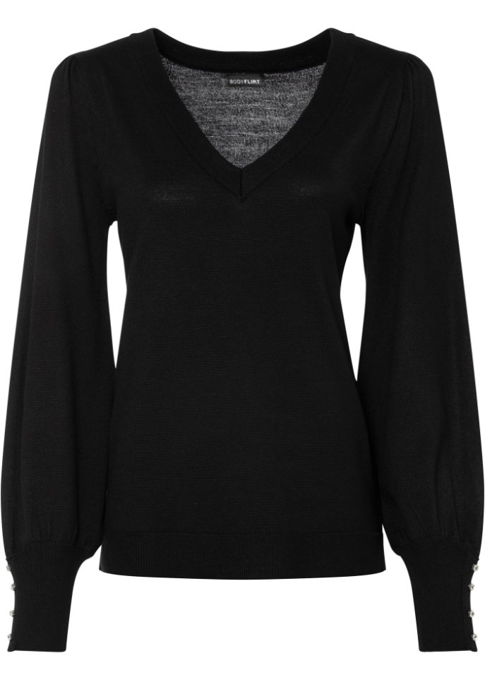 Pullover mit Schmuckknöpfen