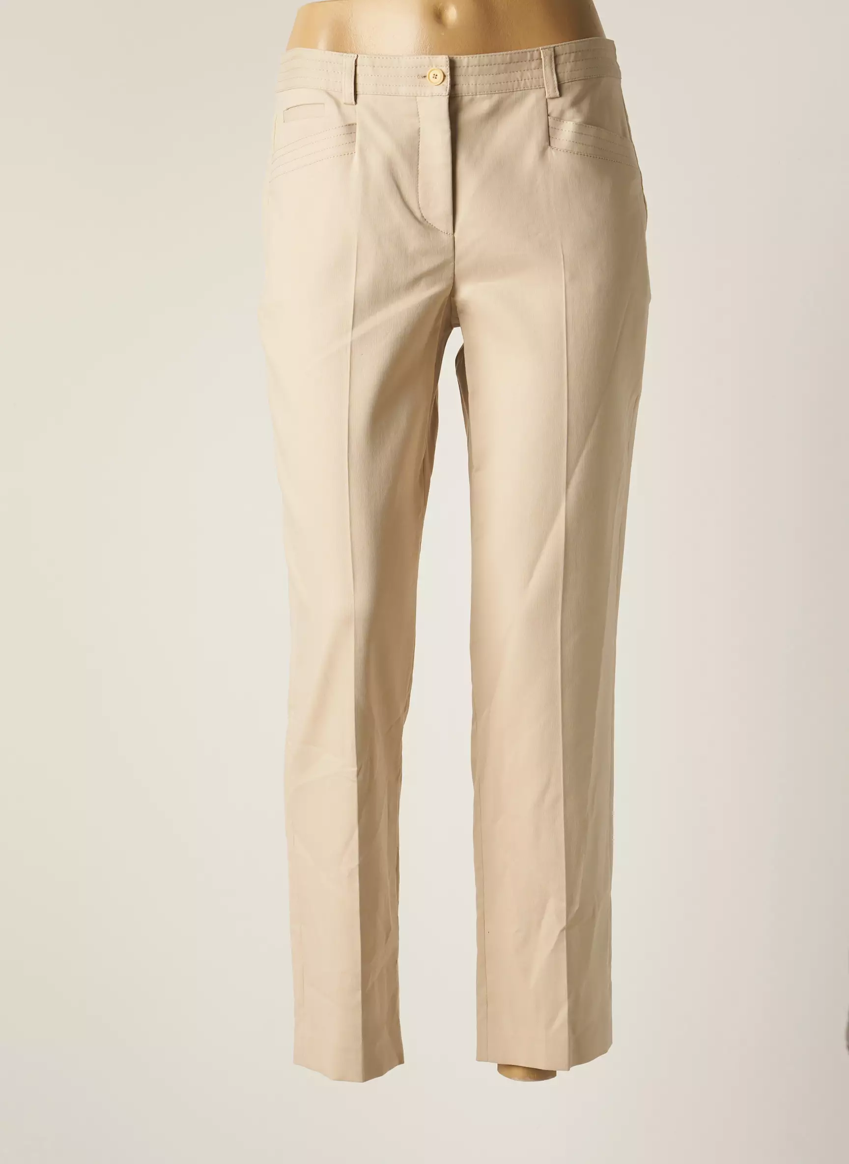 Gerard Darel Pantalons Chino Femme couleur beige