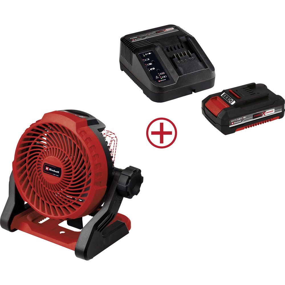 Einhell Bodenventilator Einhell GE-CF 18/2200 Li (1x 2,0Ah) Power X-Change Akku-Ventilator (18.00 cm Durchmesser
