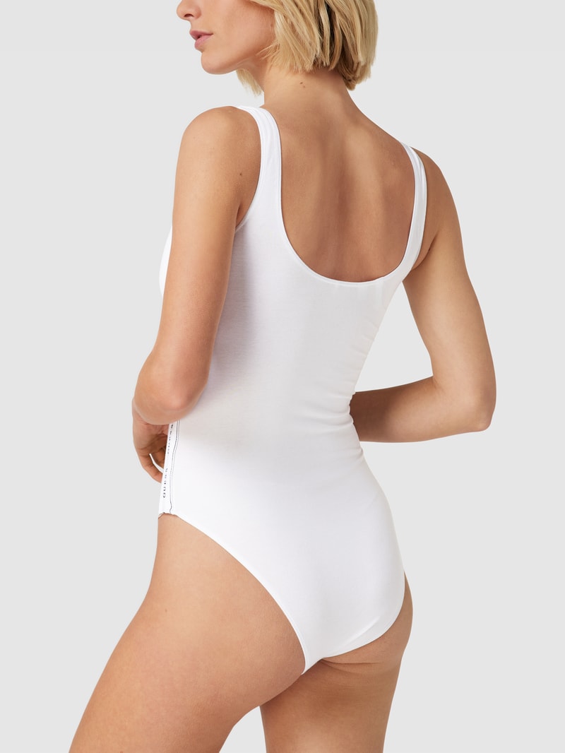 Body mit Galonstreifen Modell 'CARRIE NEW BODY' in weiß