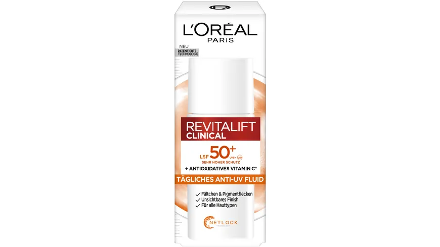 L'Oréal Paris RevitaLift Vitamin C UV-Fluid LSF50+ 50 ml