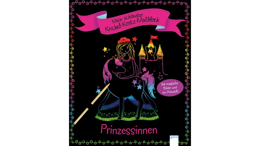 Mein schönster Krickel-Kratz-Malblock. Prinzessinnen