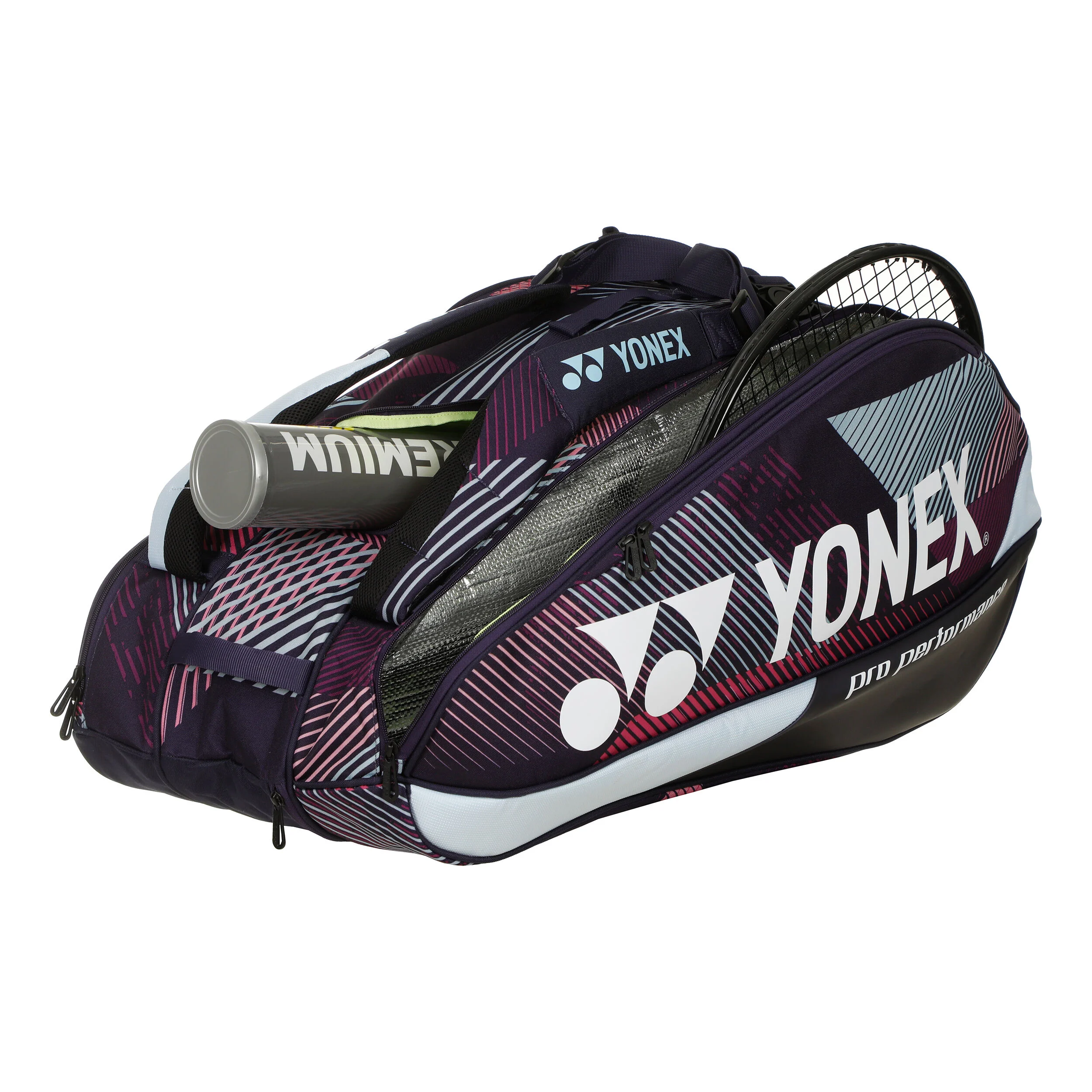 Pro Racquet Bag Schlägertasche 9er - Lila, Grau