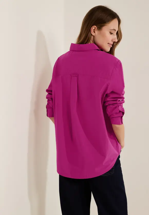 CECIL Unifarbene Baumwollbluse