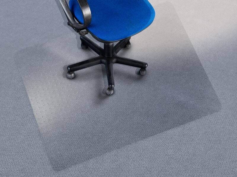 Bodenschutzmatte office marshal Teppich Transparent Polycarbonat 1000 x 1200 mm
