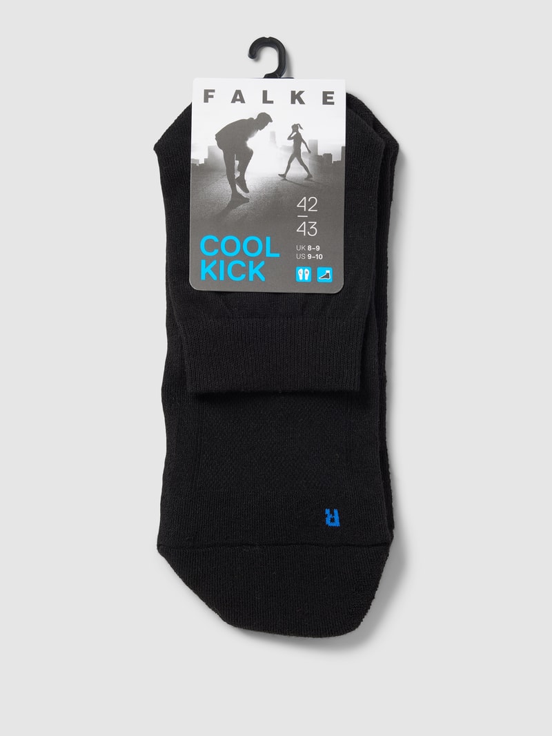 Socken mit elastischem Rippenbündchen Modell 'Cool Kick' in schwarz
