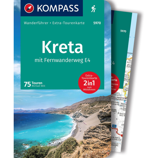 KOMPASS WANDERFÜHRER 5970 KRETA MIT WEITWANDERWEG E4