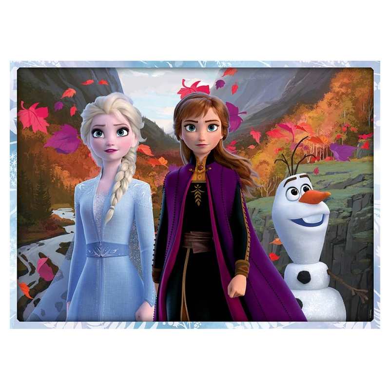 Puzzle Un monde magique 100 pièces, DS la Reine des neiges 2