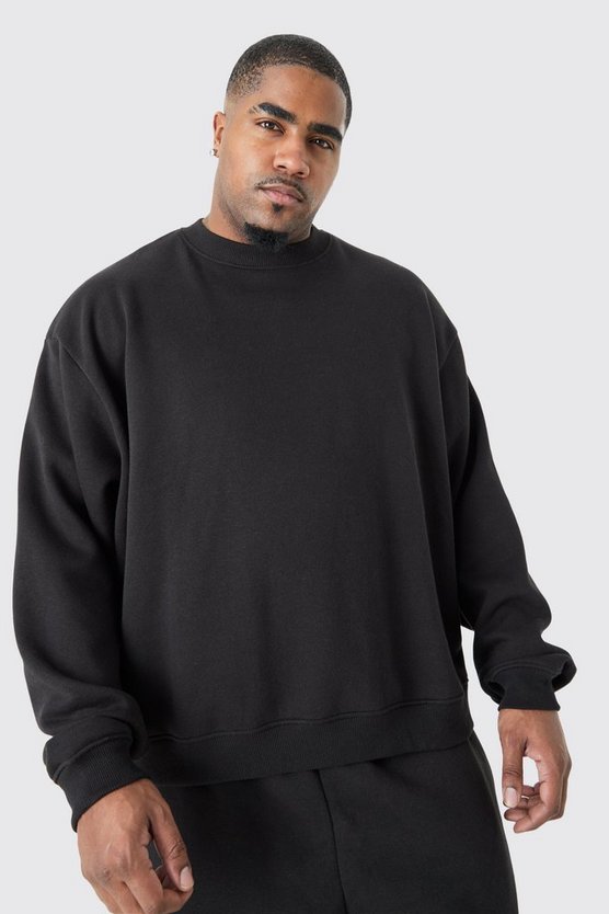 Plus kastiger Sweatshirt-Trainingsanzug