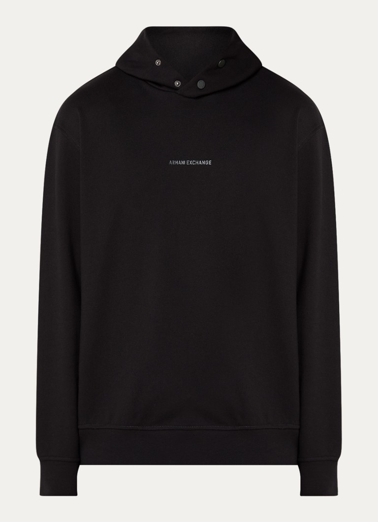 Sweat à capuche Armani Exchange avec logo et matière stretch