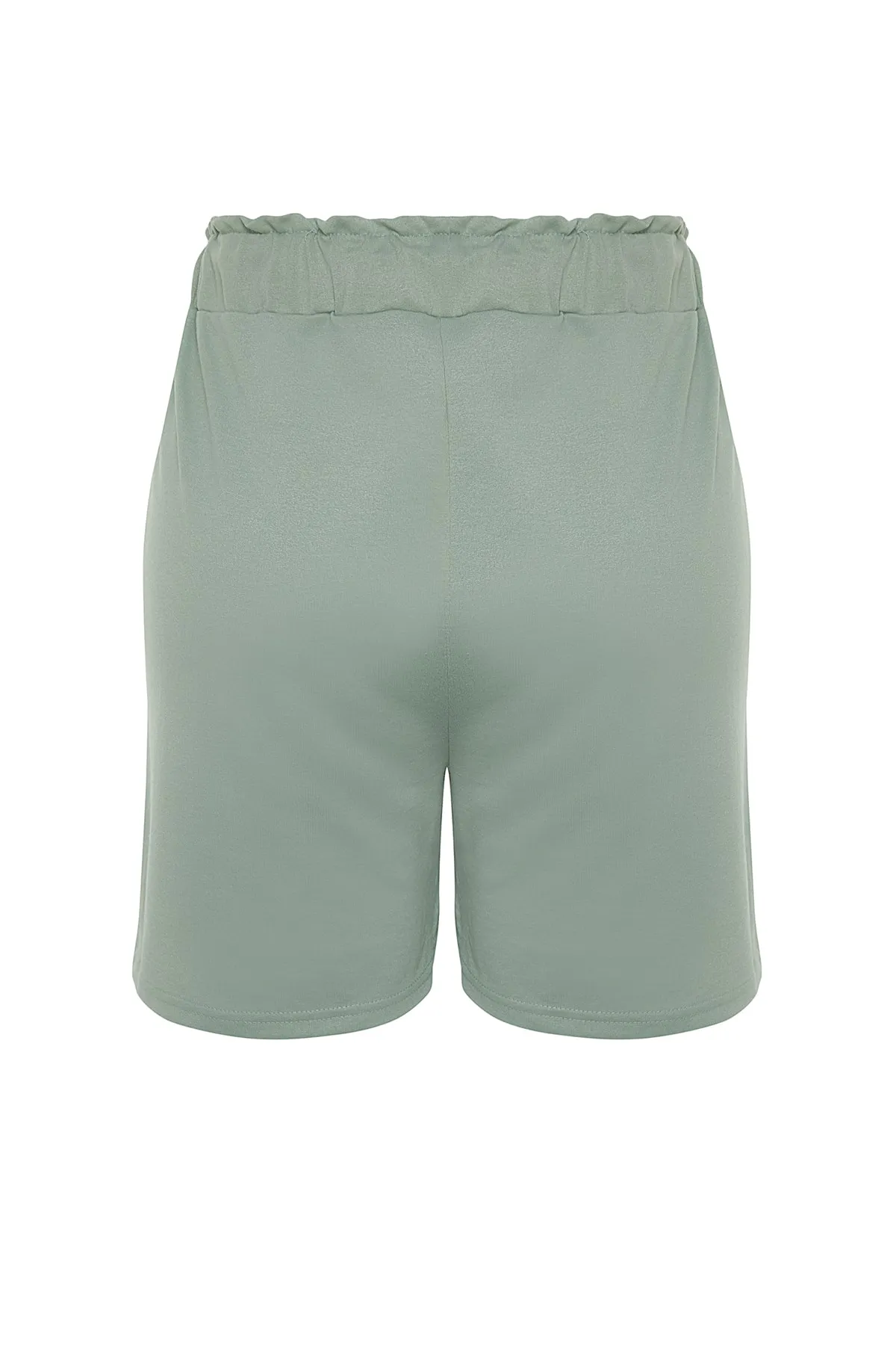 Trendyol Curve  Grüne Strickshorts mit elastischem Bund TBBSS22SR0541