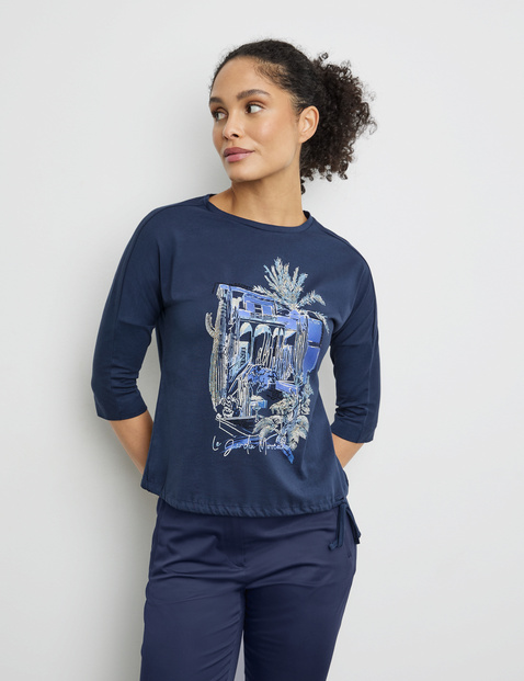 3/4 Arm Shirt mit Tunnelband
