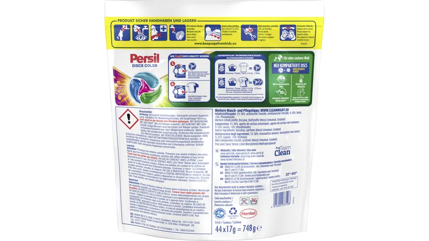 Persil 4in1 DISCS Color Excellence 44WL Colorwaschmittel