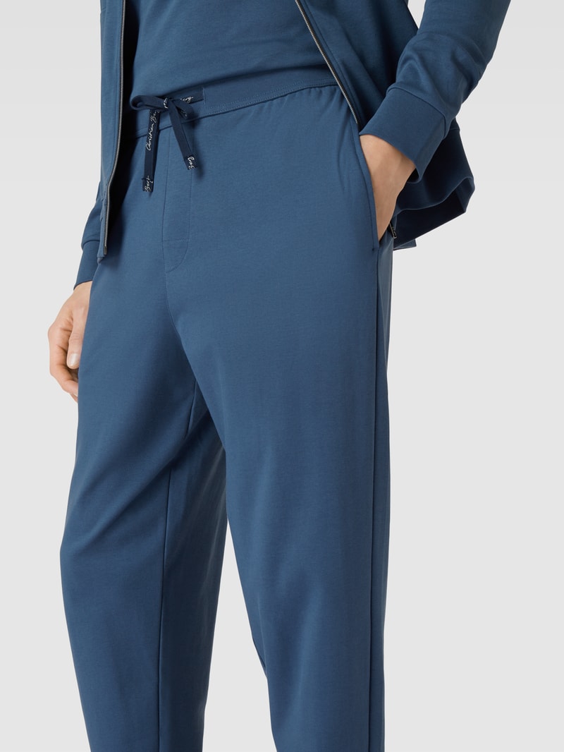 Sweatpants mit Label-Details in jeans