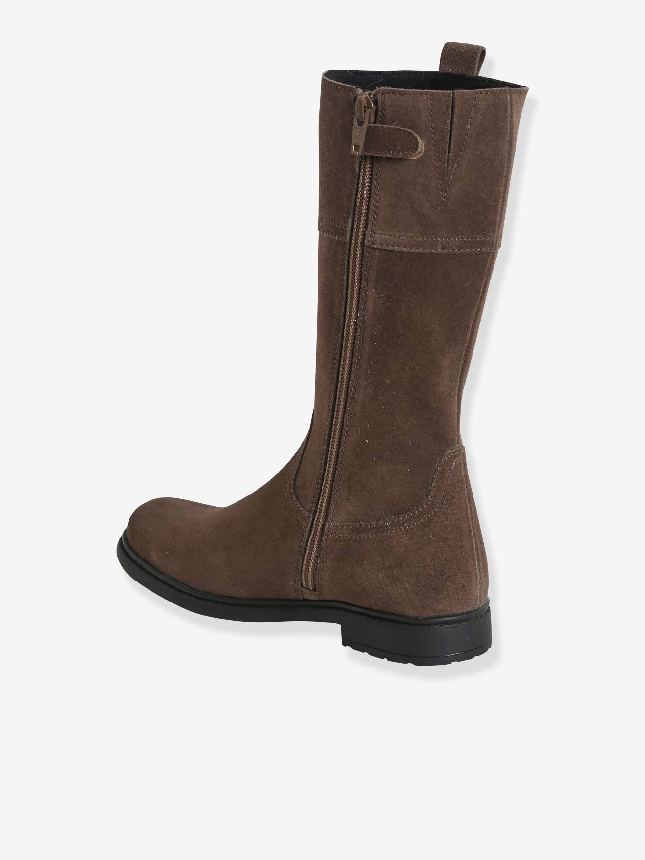 Vertbaudet Mädchen Stiefel mit Reißverschluss - taupe