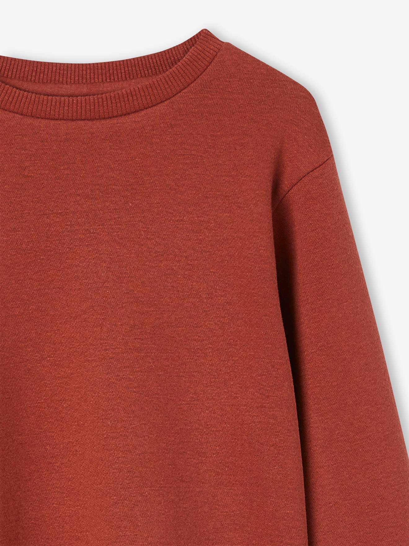 Sweat col rond personnalisable garçon noisette
