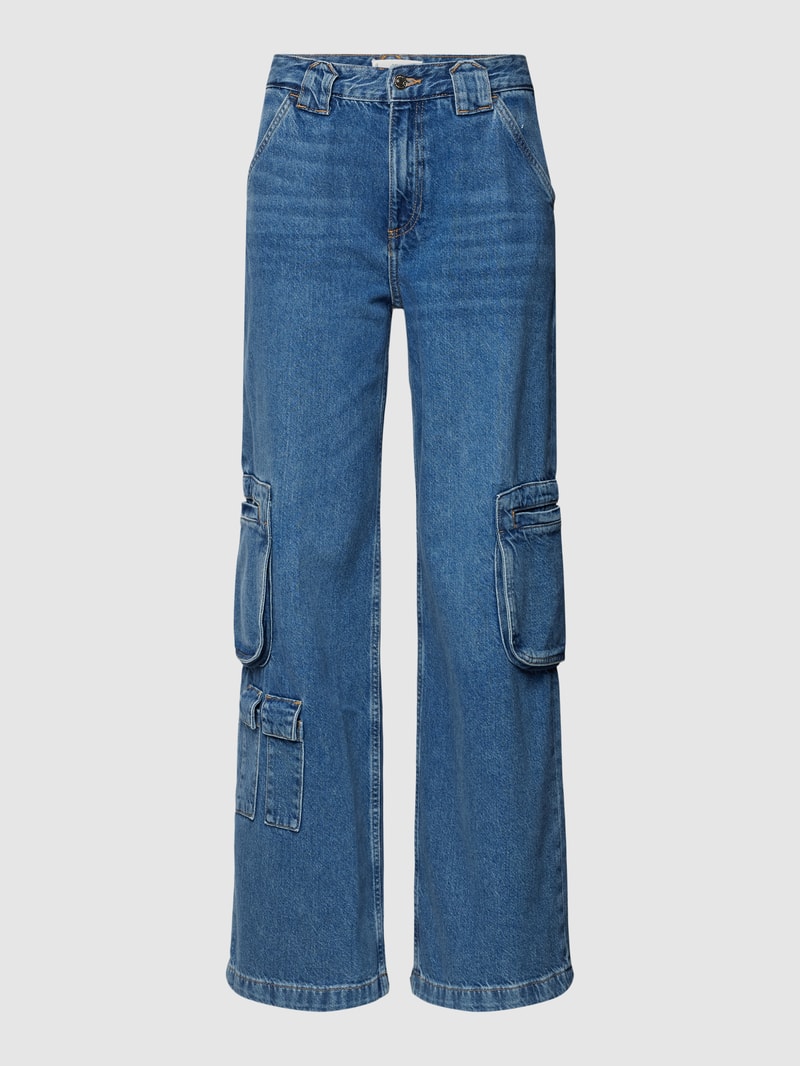 Jeans mit Cargotaschen Modell 'ROMY' in blau