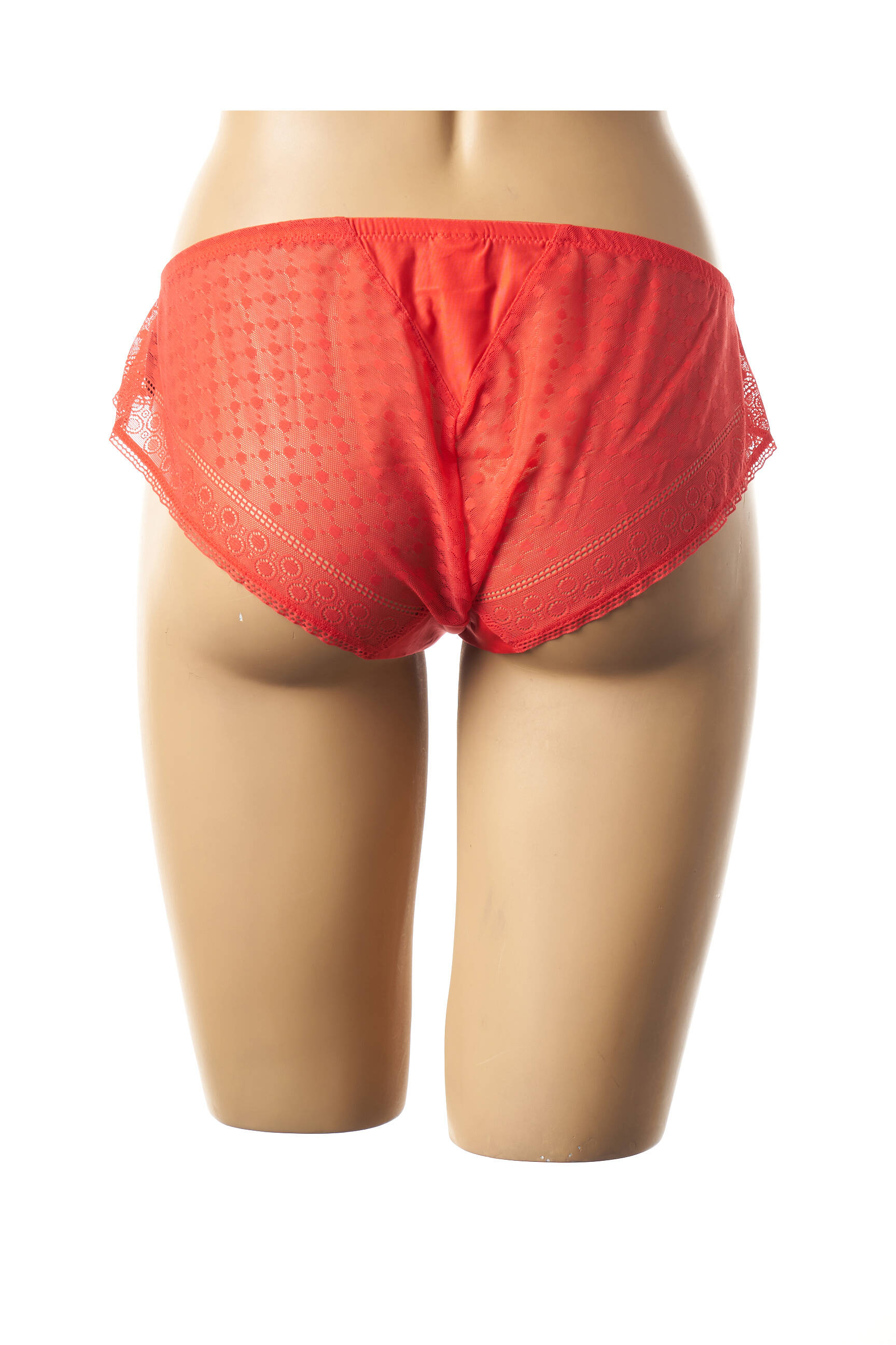 Cache Coeur Lingerie Maternite Femme couleur orange