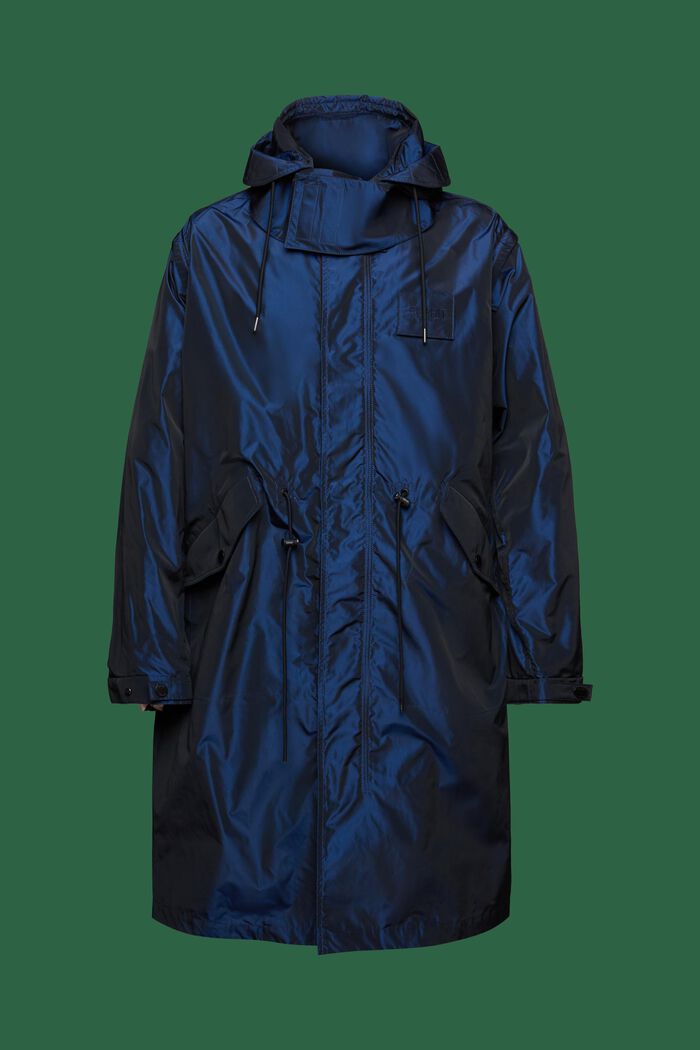 Kapuzen-Parka im Metallic-Look