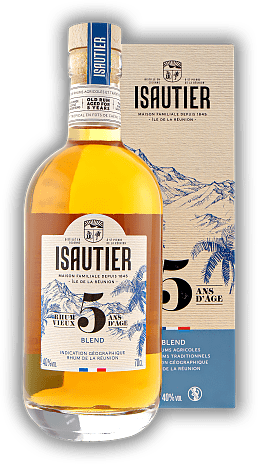Isautier Rhum Vieux 5 Years Isautier Rhum Vieux 5 Years Weich, frisch, blumig und fruchtig verkörpert dieser Rum der den Charakter der Insel La Réunion. Alter 5 J. - 0,7	 Liter - Vol 40%