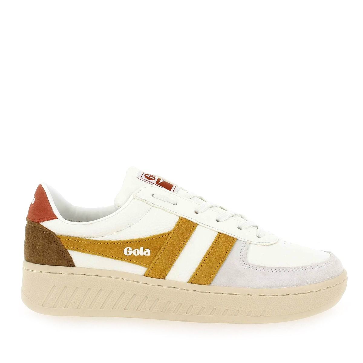 Gola  GRANDSLAM TRIDENT CLA415 - blanc moutarde