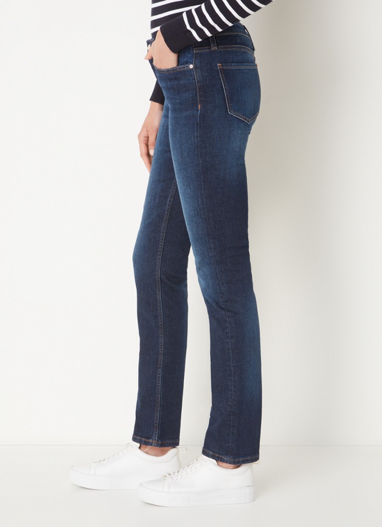 Tommy Hilfiger  Rome mid waist slim fit jeans met donkere wassing