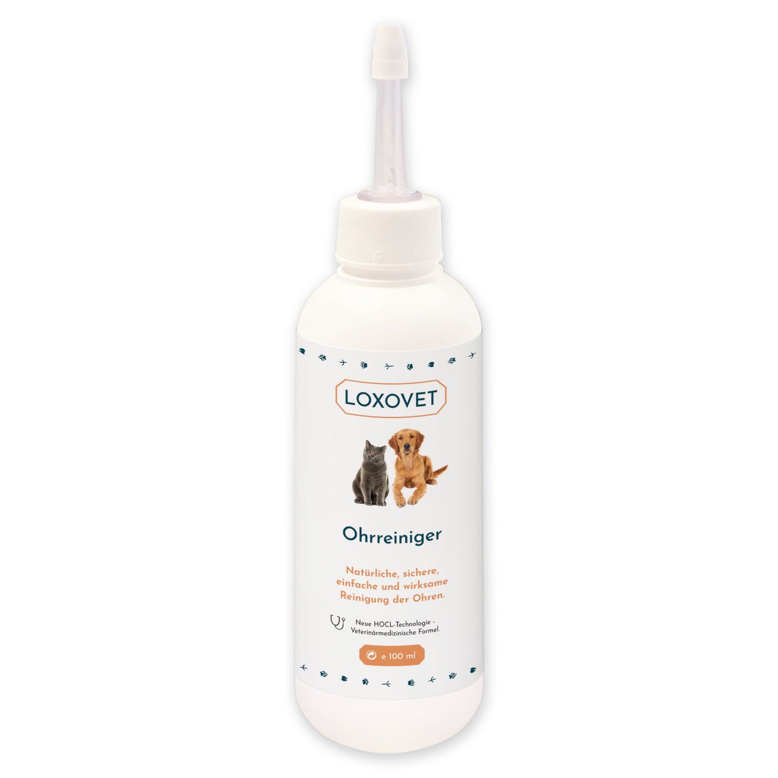 Loxovet Ohrenreiniger Ohrenreiniger 100 ml - für die Reinigung und Pflege der Ohrenpartie, Für Hunde, Katzen und andere Haustiere