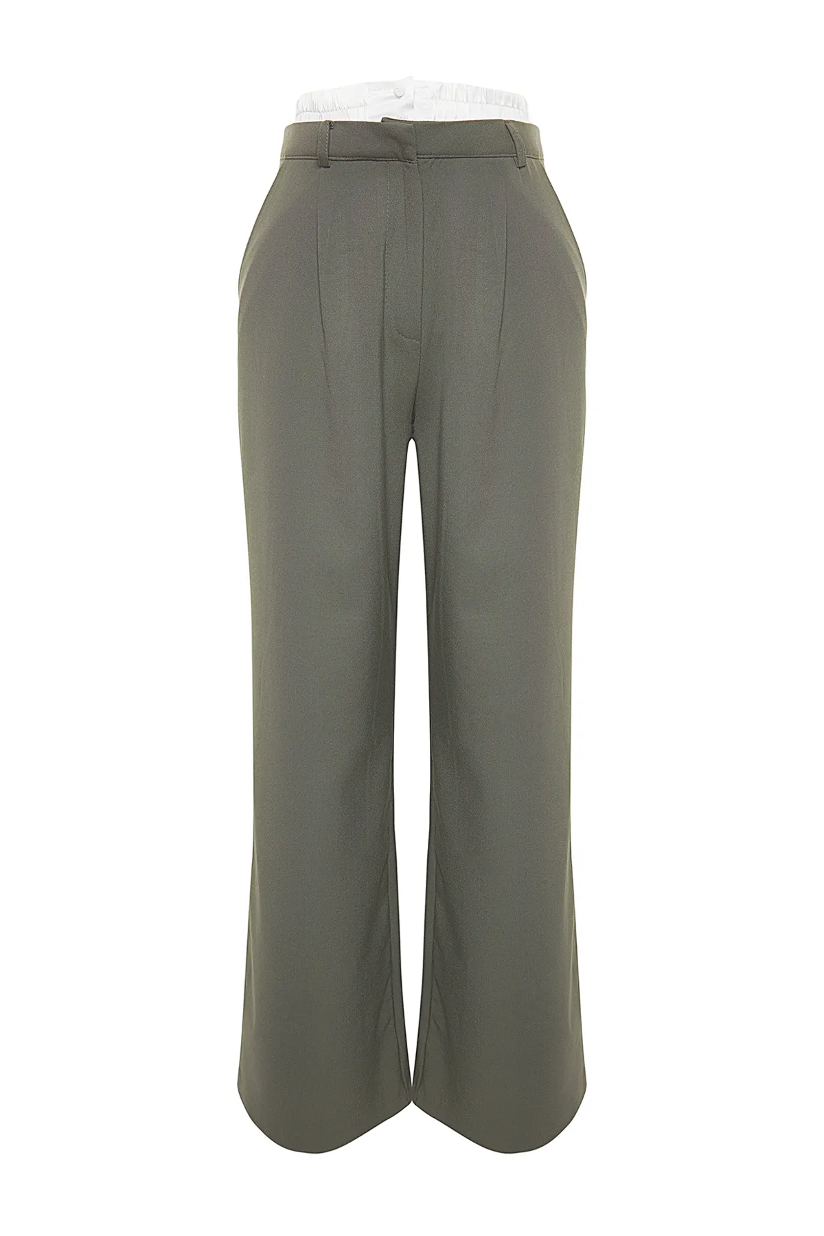 Trendyol Collection  Mintfarbene Limited Edition-Boxershorts mit weitem Beinbund, detaillierte Webhose TWOAW24PL00273