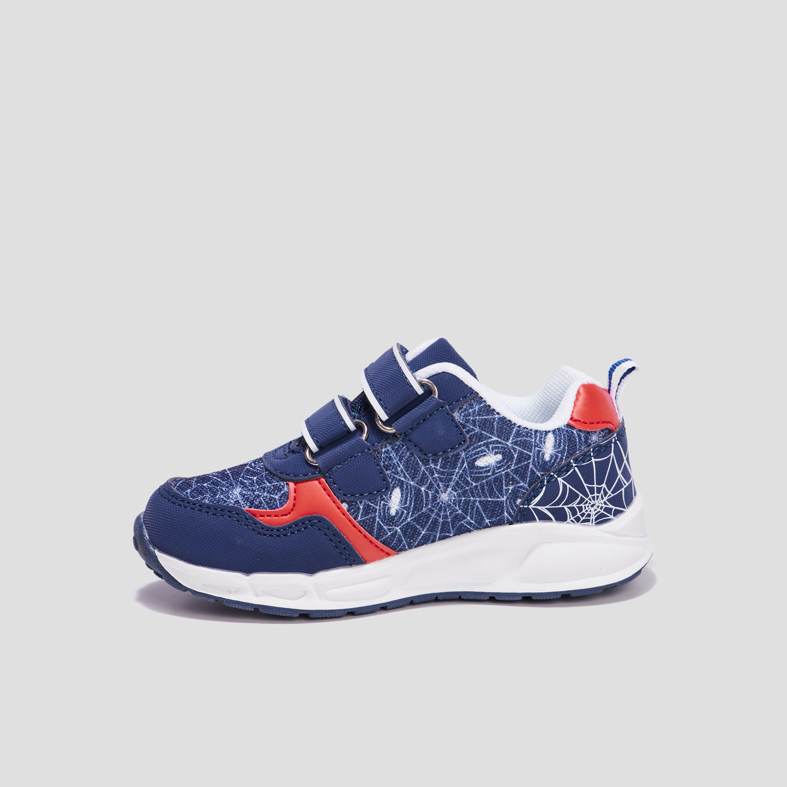 Baskets running lumineuses Spider-Man bleu marine garçon | La Halle