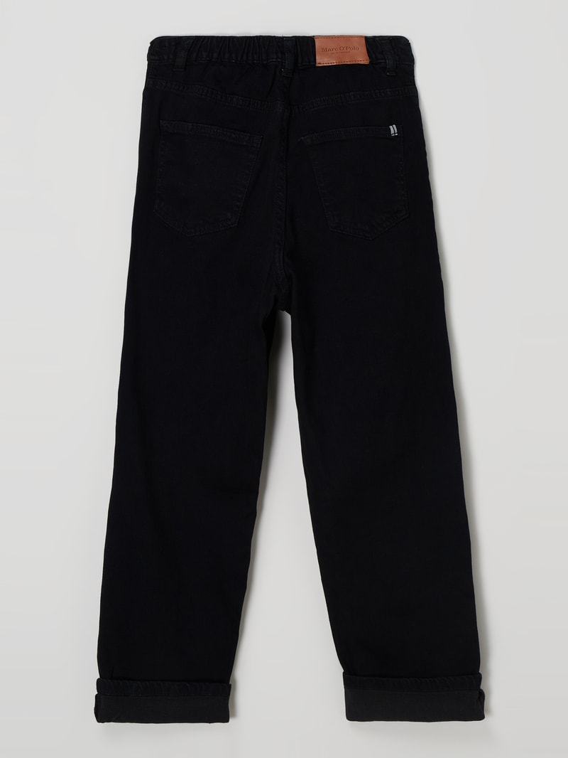 Mom Fit Jeans mit Stretch-Anteil in schwarz