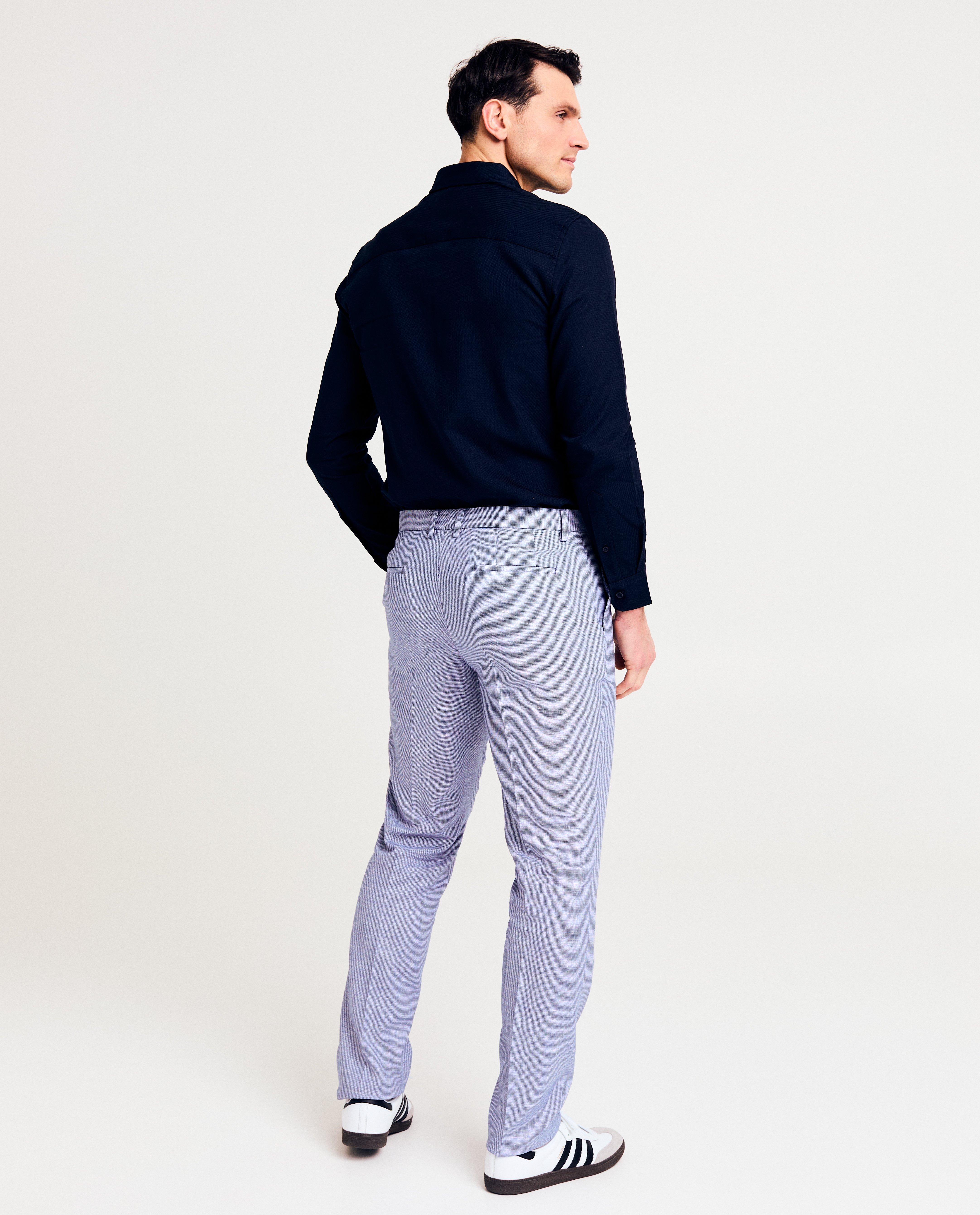 Pantaloni de costum albaștri Iveo