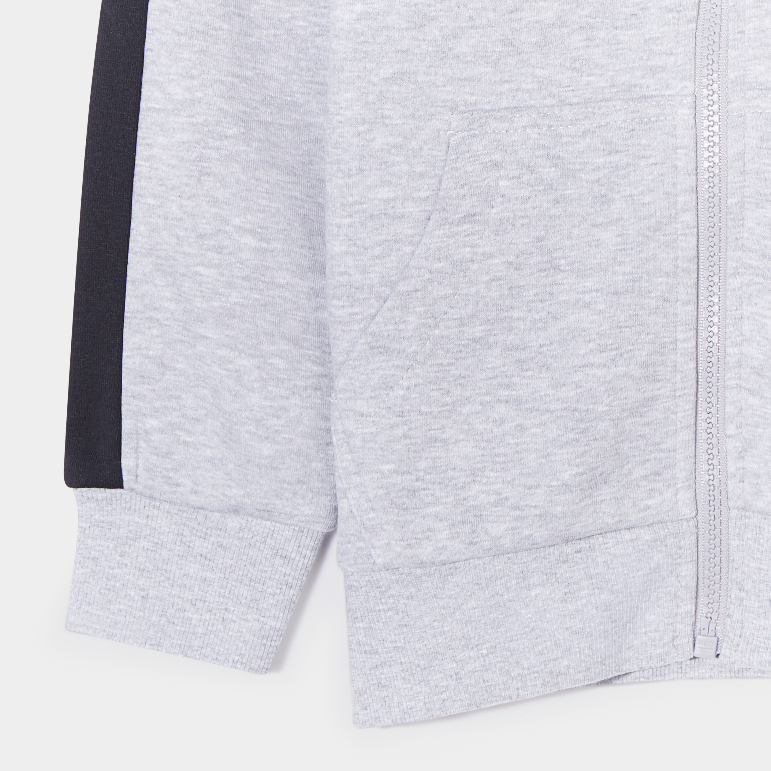 Sweat zippé col montant gris clair garçon | La Halle