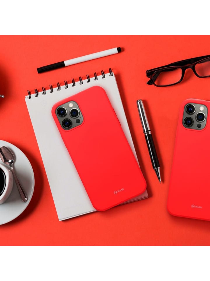 COFI 1453 Bumper Handyhülle Case weiche Silikonhülle kompatibel mit in Rot günstig kaufen S