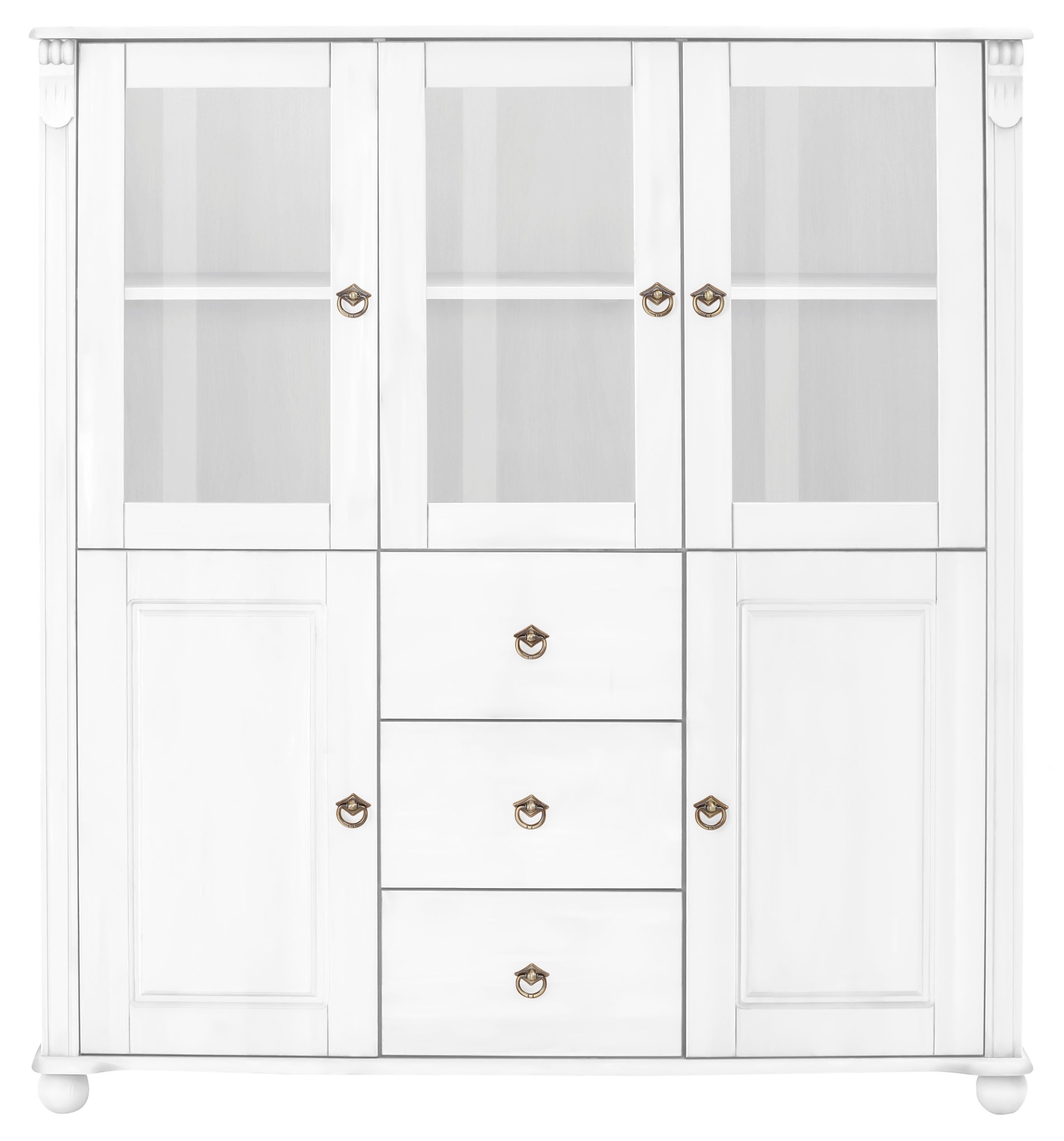Home affaire Highboard Ferrera, im romantischen Landhausstil