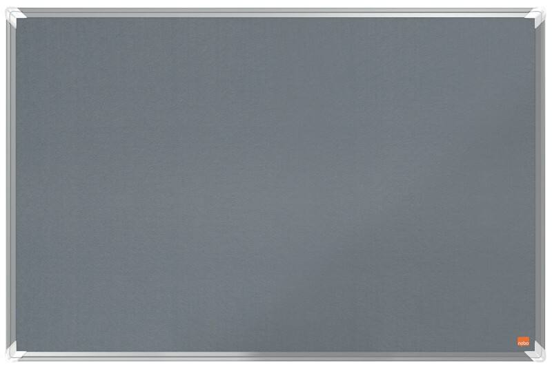 Nobo Pinnwand Filz Premium Plus Grau 90 x 60 cm