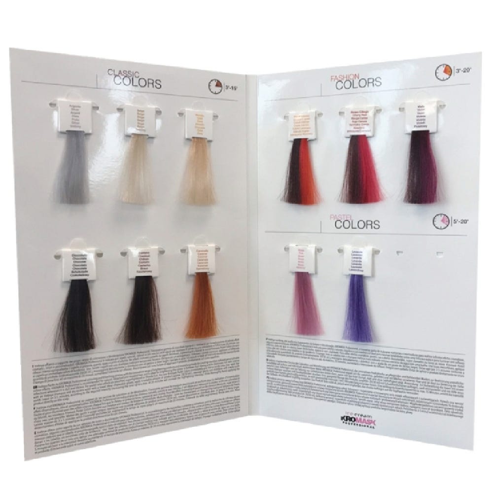 Inebrya Kromask Color Chart 11 swatches