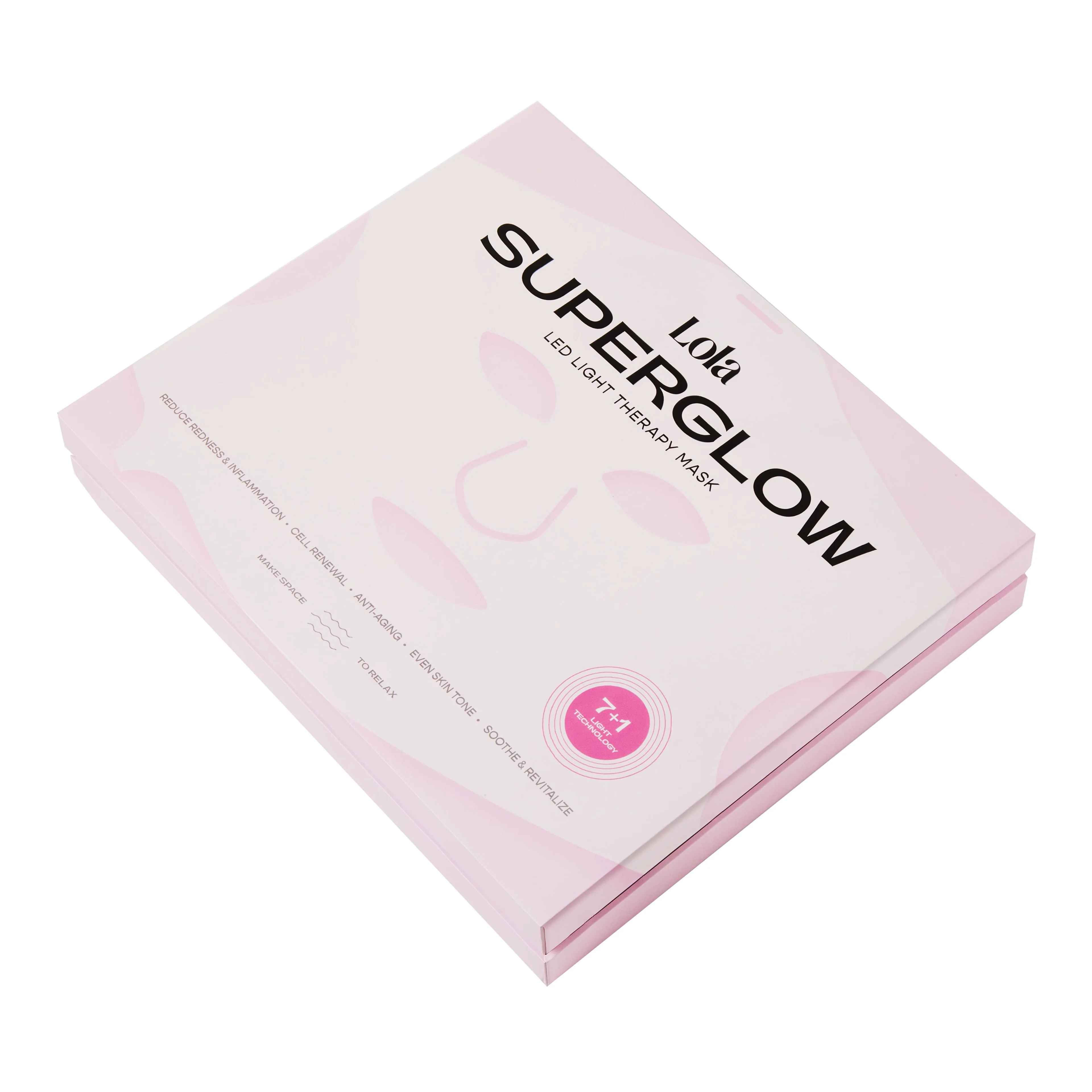 Μάσκα Φωτοθεραπείας LED Superglow - Συσκευή Ομορφιάς, 24ωρη Θεραπεία Προσώπου με Φωτισμό, 24ωρη Θεραπεία Προσώπου κατά των Ρυτίδων
