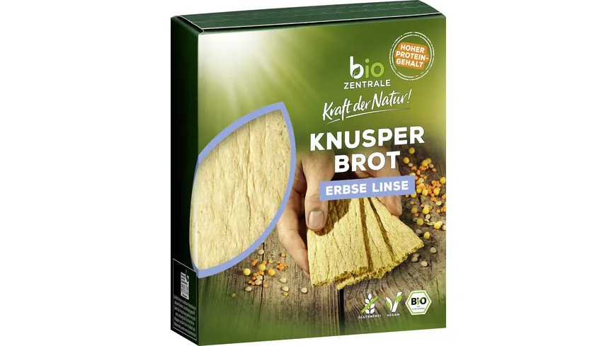 biozentrale Knusperbrot Erbse Linse 100 g
