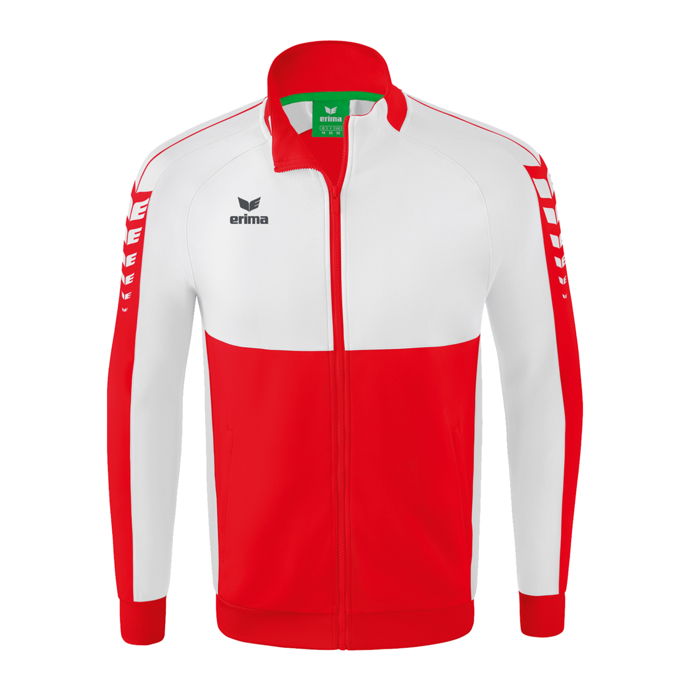 Erima Six Wings Trainingsjacke Kids Rot Weiss